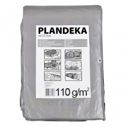 Тент універсальний 2x3м Сірий 110 гр/м2 PLANDEKA Mocna (Польща)
