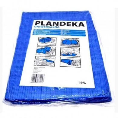 Тент тарпауліновий 4x6м Блакитний 60 гр/м2 PLANDEKA (Польща)
