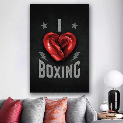 Картина на холсте I love boxing