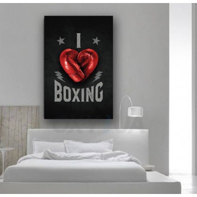 Картина на холсте I love boxing