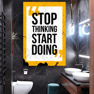 Картина на полотні Stop Thinking Start Doing