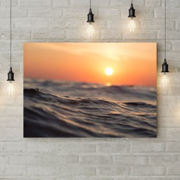 Картина на полотні Сонячний захід сонця в океані