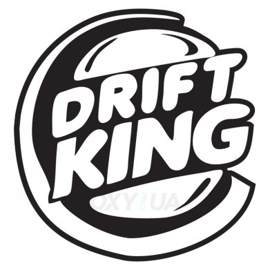 Наклейка на авто - Drift King