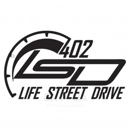 Наклейка на авто - Life Speed Drive (LSD)