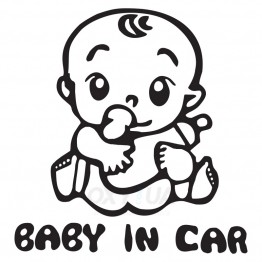 Наклейка на авто - Baby in Car v3