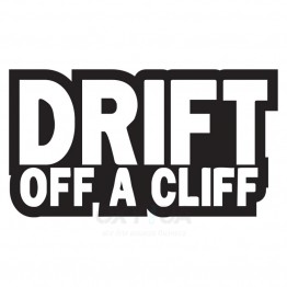 Наклейка на авто - Drift Off a Cliff