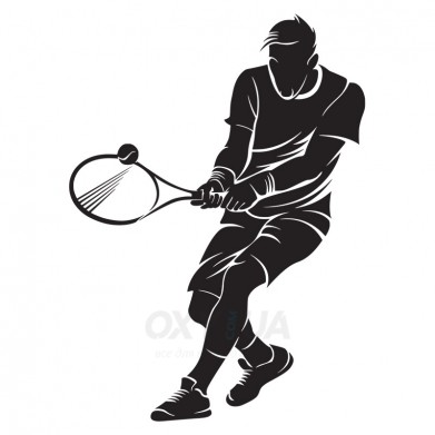 Наклейка на авто - Tennis Player v3