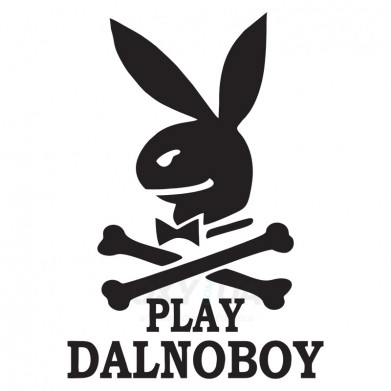 Наклейка на авто - Play Dalnoboy