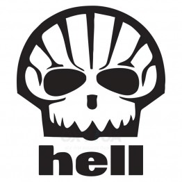 Наклейка на авто - Hell