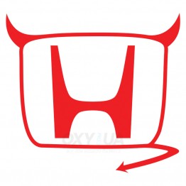 Наклейка на авто - Honda Devil