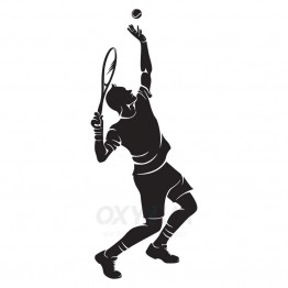 Наклейка на авто - Tennis Player v4