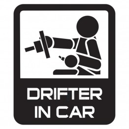 Наклейка на авто - Drifter in Car