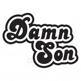 Наклейка на авто - Damn Son