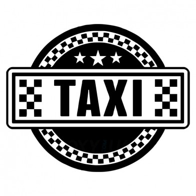 Наклейка на авто - Taxi