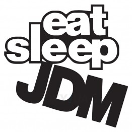 Наклейка на авто - Eat Sleep JDM