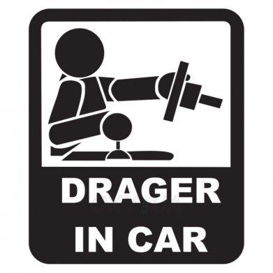 Наклейка на авто - Drager in Car