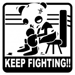 Наклейка на авто - Keep Fighting