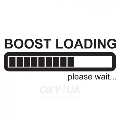 Наклейка на авто - JDM Boost Loading