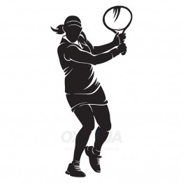 Наклейка на авто - Tennis Player v6