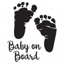 Наклейка на авто - Baby on Board v3