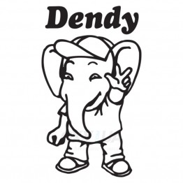 Наклейка на авто - Dendy