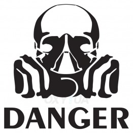 Наклейка на авто - Danger