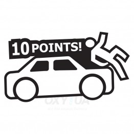 Наклейка на авто - 10 Points v2