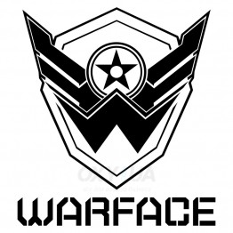 Наклейка на авто - Warface v2