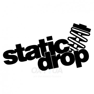 Наклейка на авто - Static Drop