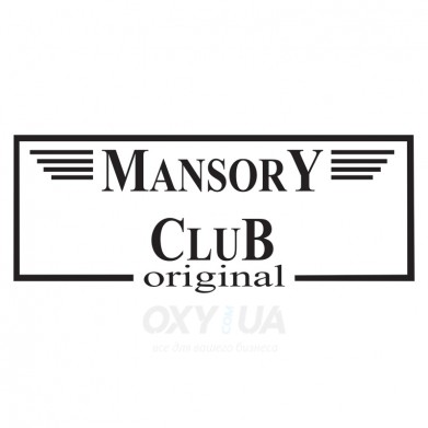 Наклейка на авто - Mansory Club Original