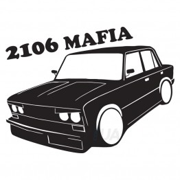 Наклейка на авто - 2106 Mafia v2
