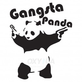 Наклейка на авто - Gangsta Panda v2