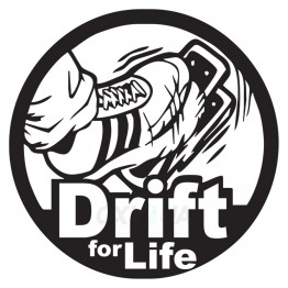 Наклейка на авто - Drift for Life