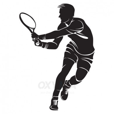 Наклейка на авто - Tennis Player