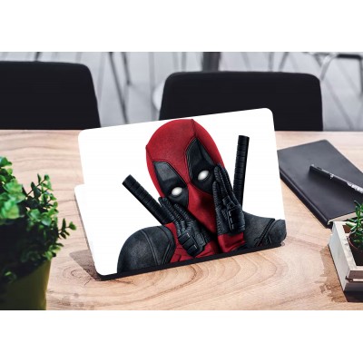 Наклейка для ноутбука - Deadpool face