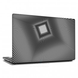 Наклейка для ноутбука - Black and white illusion
