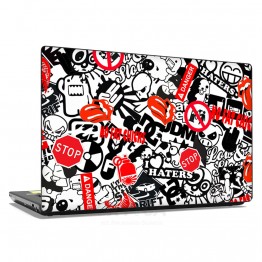 Наклейка для ноутбука - Black and Red Stickers