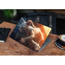 Наклейка для ноутбука - Angry Cat