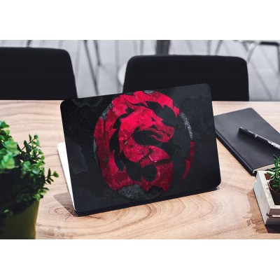 Наклейка для ноутбука - Mortal Kombat red logo