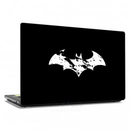Наклейка для ноутбука - Batman white logo