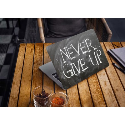 Наклейка для ноутбука - Never give up