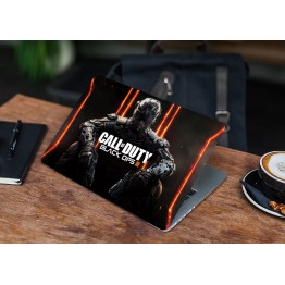 Наклейка для ноутбука - Call of Duty laser back