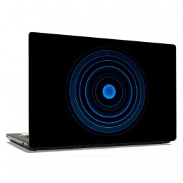 Наклейка для ноутбука - Blue circles