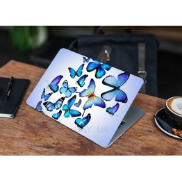 Наклейка для ноутбука - Blue Butterflies