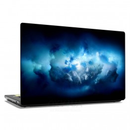Наклейка для ноутбука - Black And Blue Background