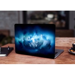 Наклейка для ноутбука - Black And Blue Background