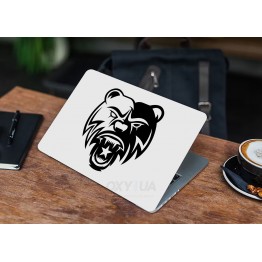 Наклейка для ноутбука - Bear star logo
