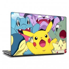 Наклейка для ноутбука - Angry pokemons