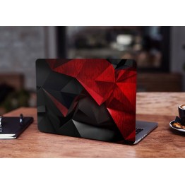 Наклейка для ноутбука - Black and Red triangle