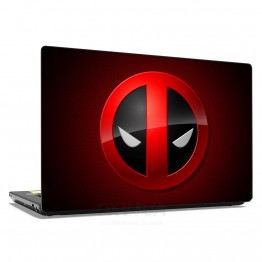 Наклейка для ноутбука - Deadpool in logo